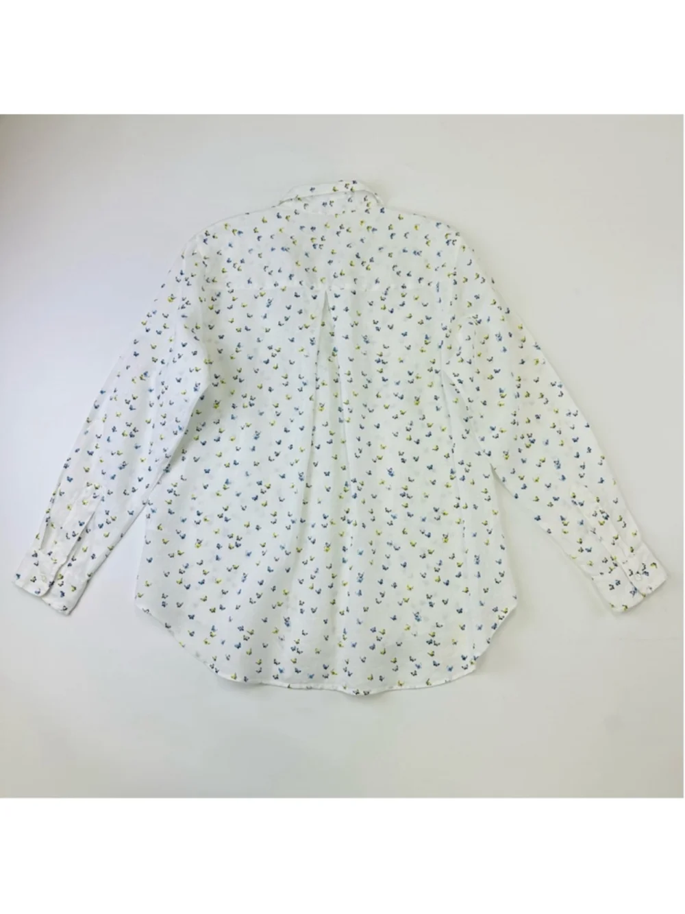 Anthro Grayson linen shirt Womens Medium Butterfly Buttondown casual Feminine - Picture 11 of 14